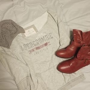 Abercrombie boat neck sweatshirt